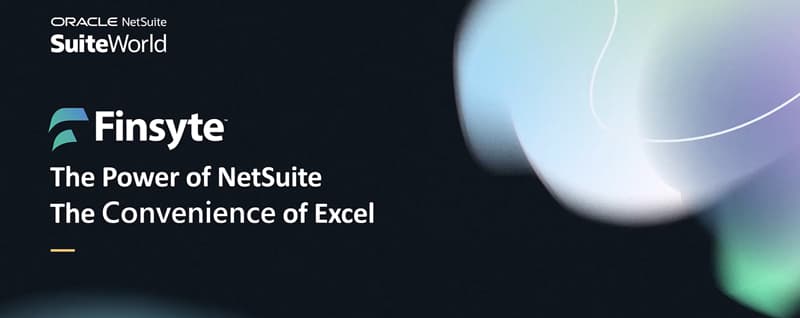 Finsyte's SuiteWorld session title card: The Power of NetSuite, The Convenience of Excel
