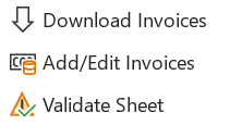 Bulk record sheet buttons in the Templates and Actions group